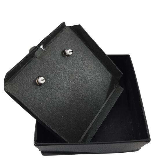 Marcasite & Mother of Pearl Dangle Earrings Thailand 925 A Sterling Silver NEW - Picture 7 of 12